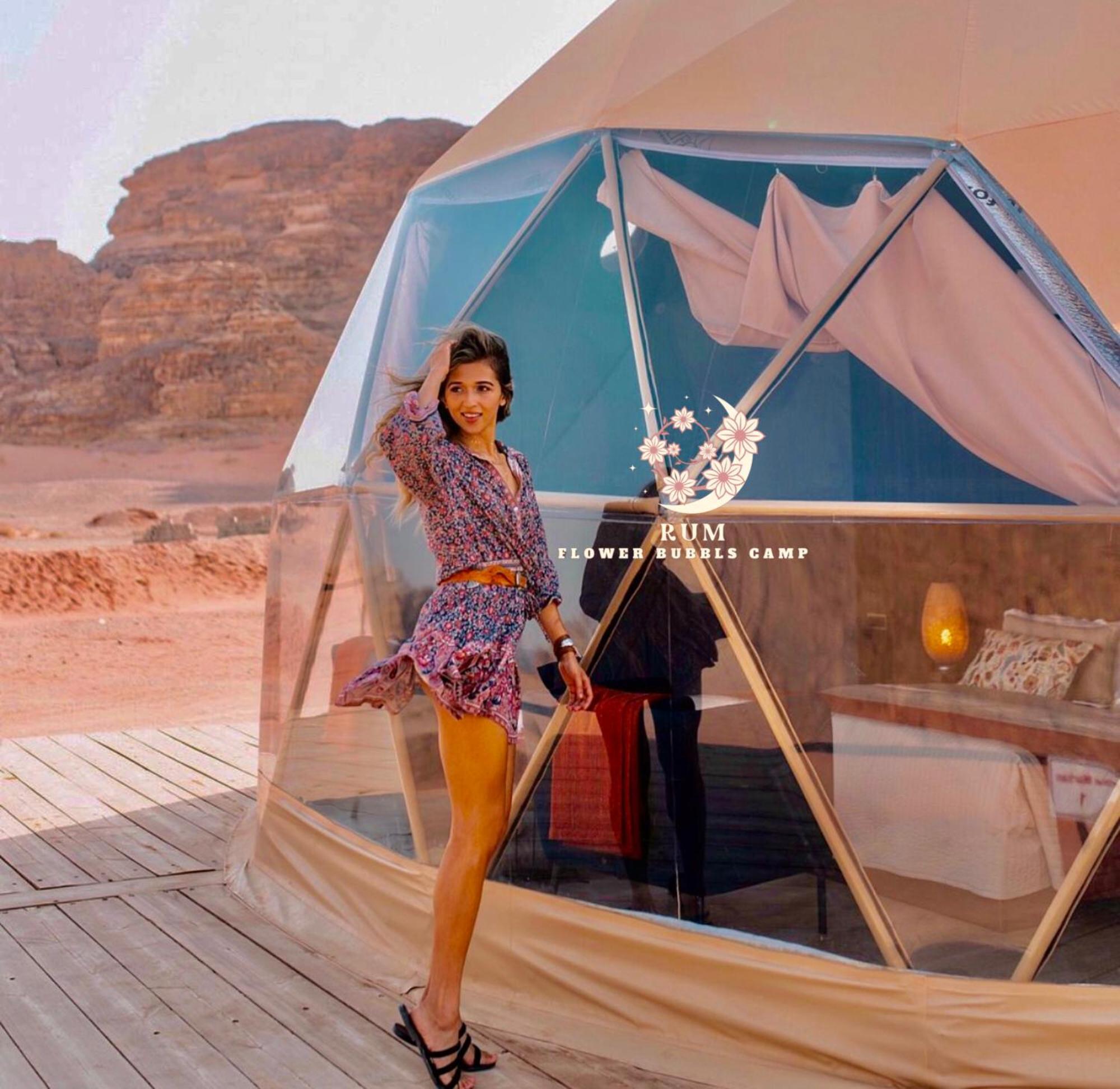 Rum Flower Bubbles Luxury Camp Wadi Rum Ngoại thất bức ảnh